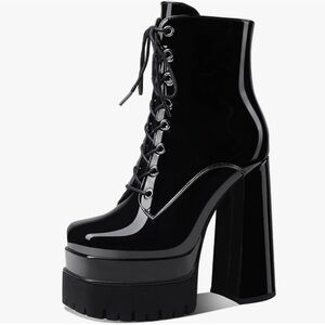 Black patent very comfortable, 7inch heels.